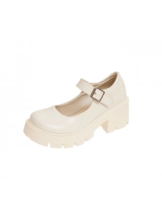 New Shoe for Women Mary Jane High Heel Platform Chunky Heel Lady Sandals Round Toe Vintage Girl Classic Sweet Pumps
